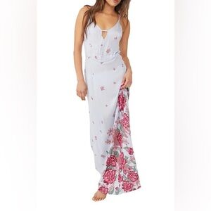 Intimately Free People Blue Get to You Sleeveless Maxi Dress Small Boho Summer